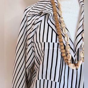 Striped Blouse / Coverup